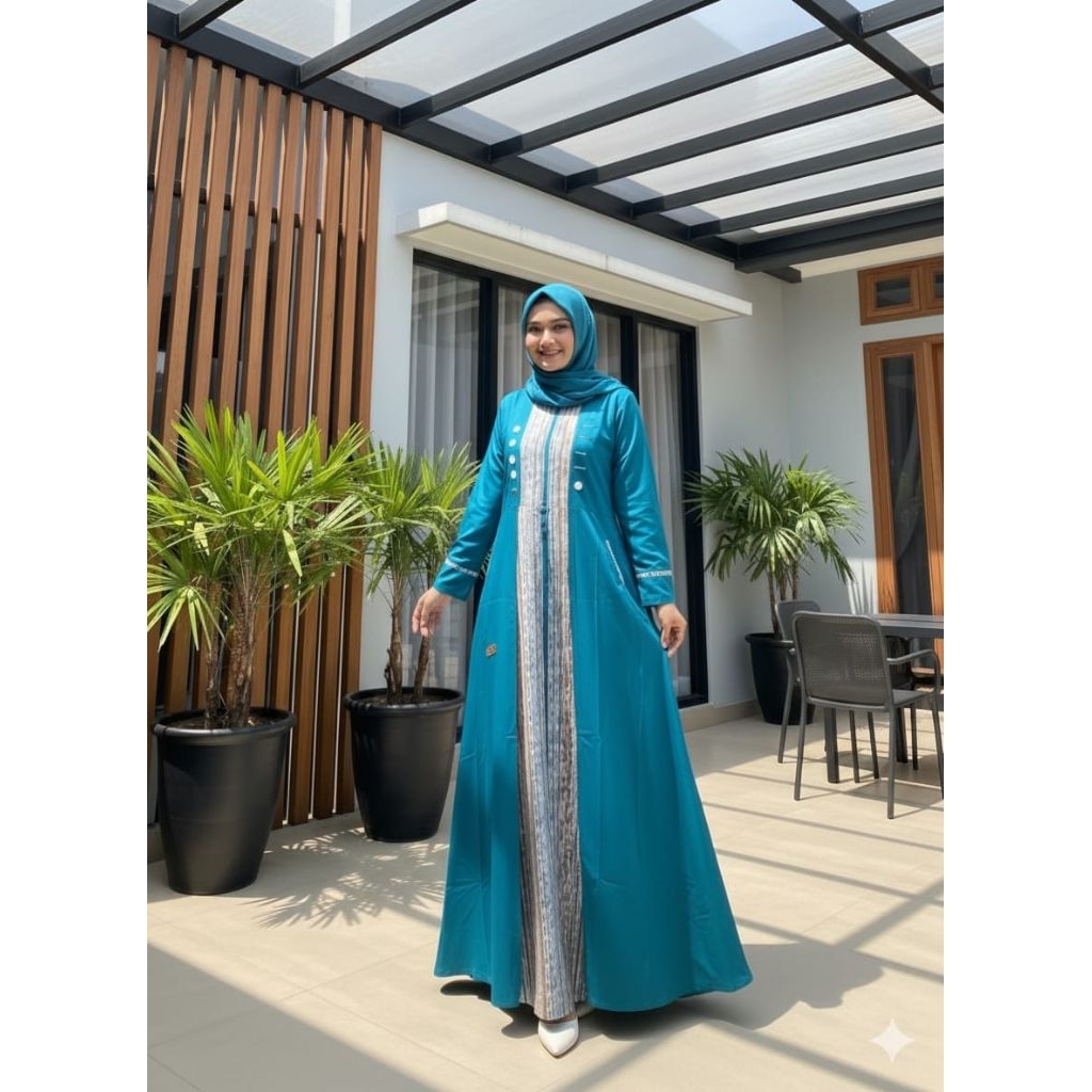 GAMIS SAULIN TERBARU/ABAYA SAULIN