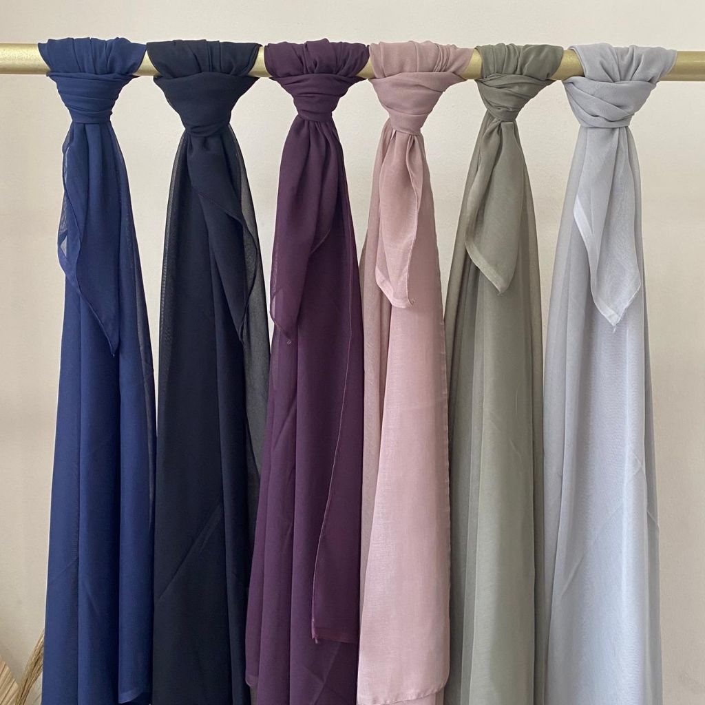 Hijab Paris Jepang Premium - Hijab Segi Empat Polos - Paris Jepang