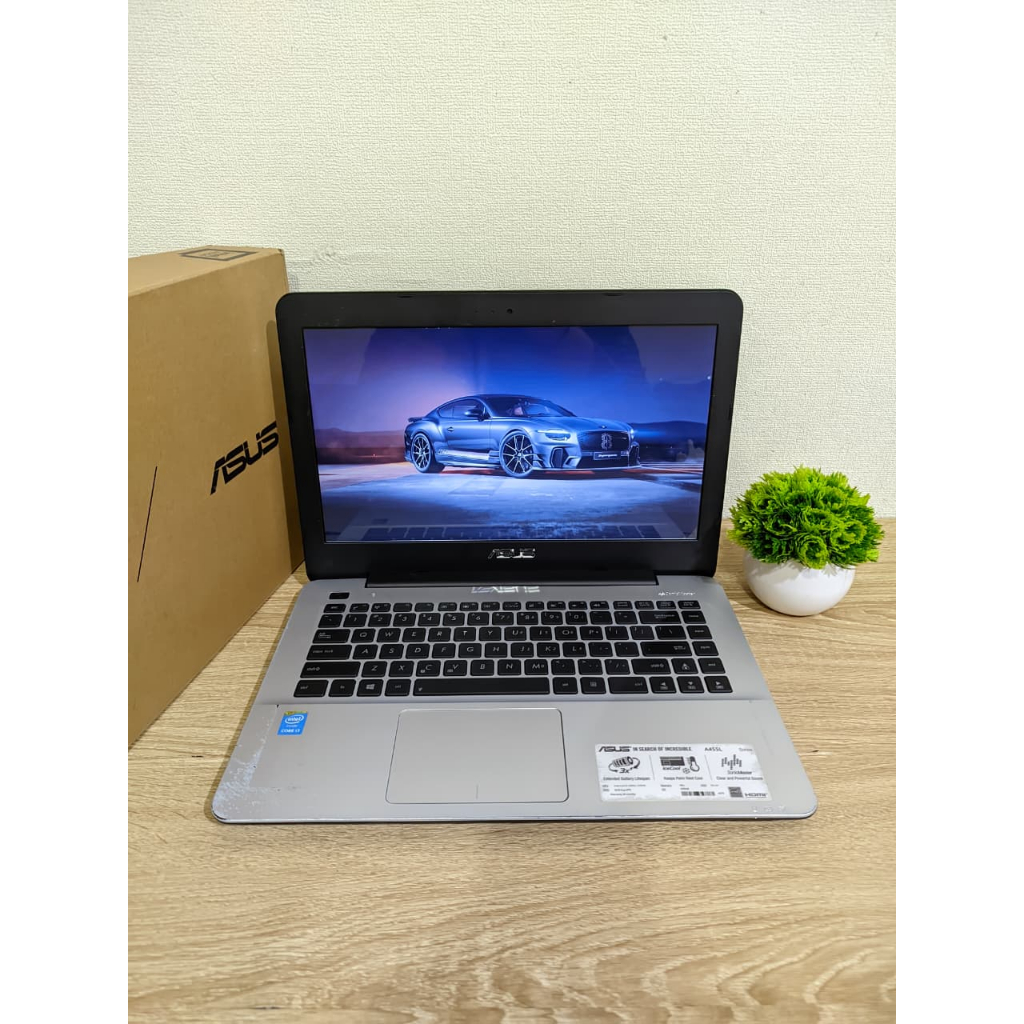 TEBUS MURAH LAPTOP 2 JUTAAN ASUS VIVOBOOK A455L INTEL CORE i3 RAM 4GB SSD 128GB+1TB 14"HD SEGEL