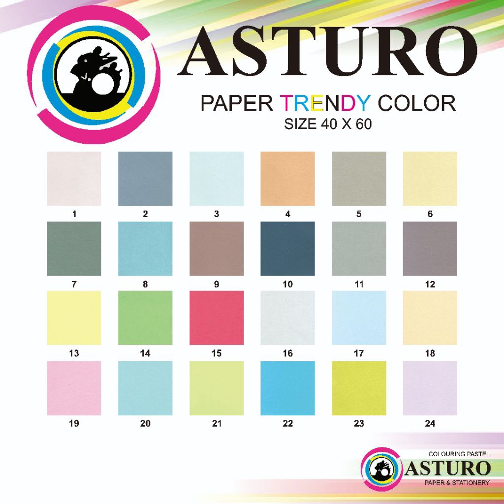 ASTURO Paper Trendy Color 40X60