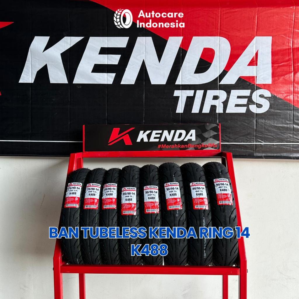 BAN MOTOR TUBELESS KENDA RING 14 K488