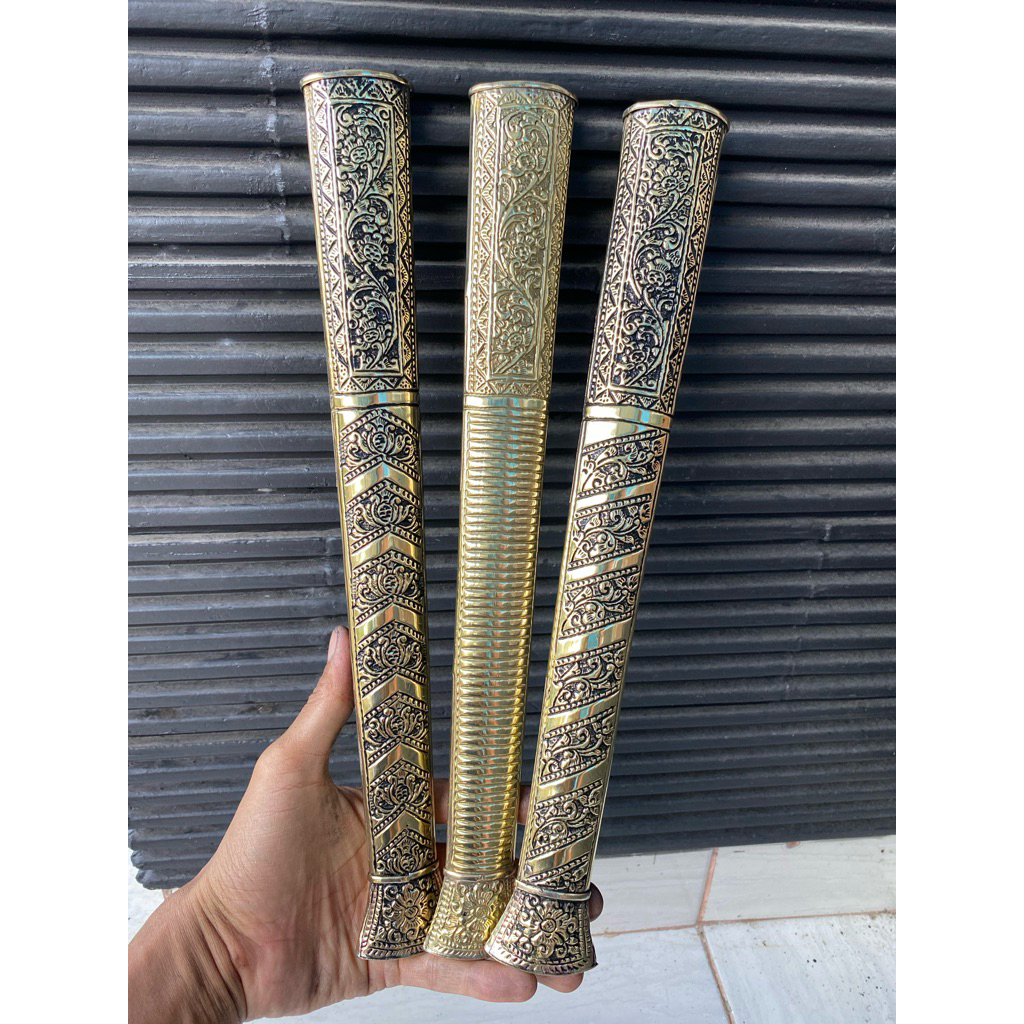 pendok bugis panjang 37cm kuning sangupan