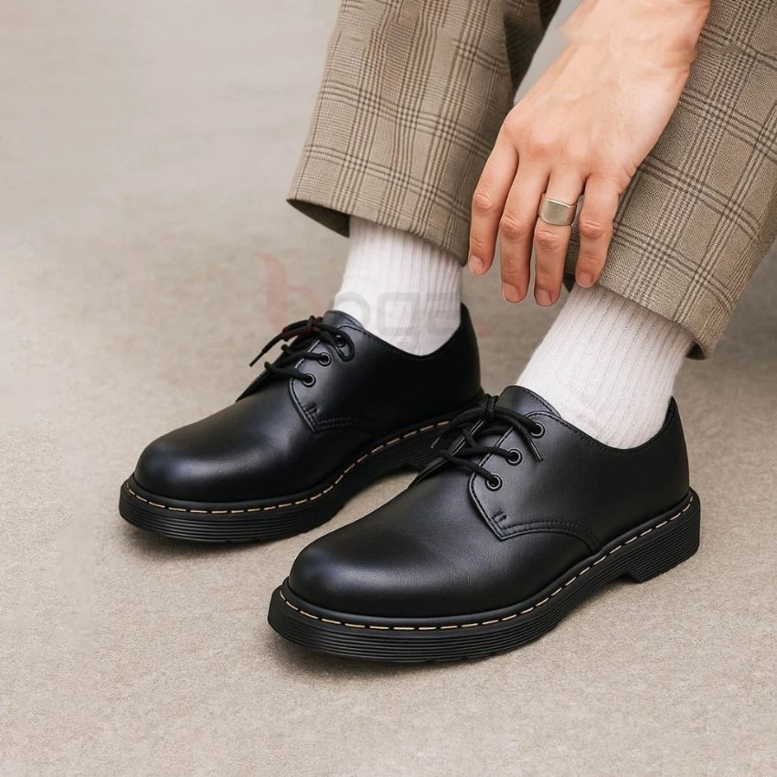 BOGA MK-07 SEPATU PANTOFEL KULIT PRIA DERBY LOW BOOTS 3 HOLE DOCMART