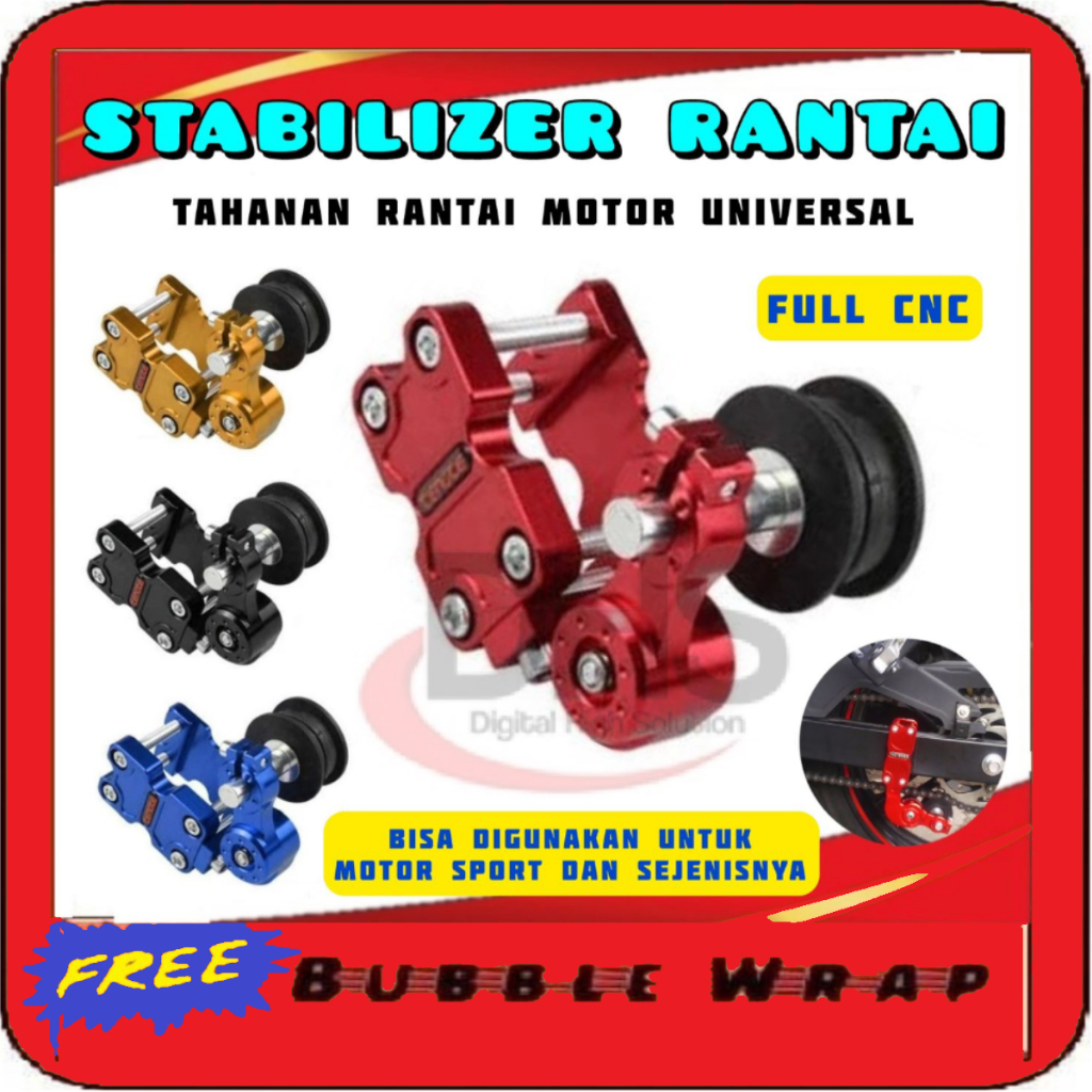 Stabilizer rantai Motor CNC rante STABILISER RANTAI Tensioner Rante Motor Bebek Trail VIXION CBR CB1
