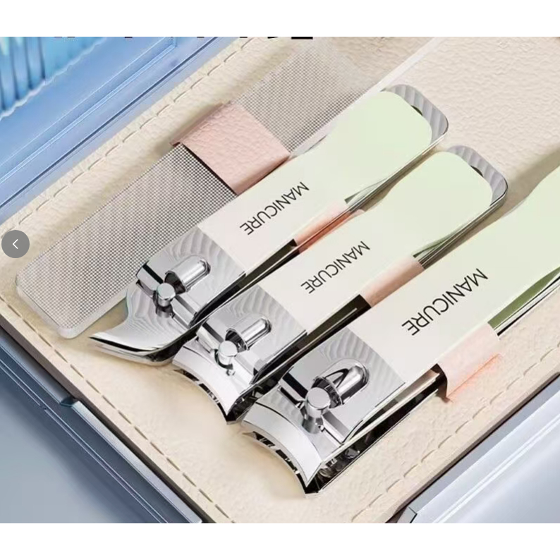 Kit Pisau Kuku Triple Fold, Pisau Kuku Jerman, Pisau Kuku Tingkat Tinggi, Box Hadiah Bisnis untuk Ha