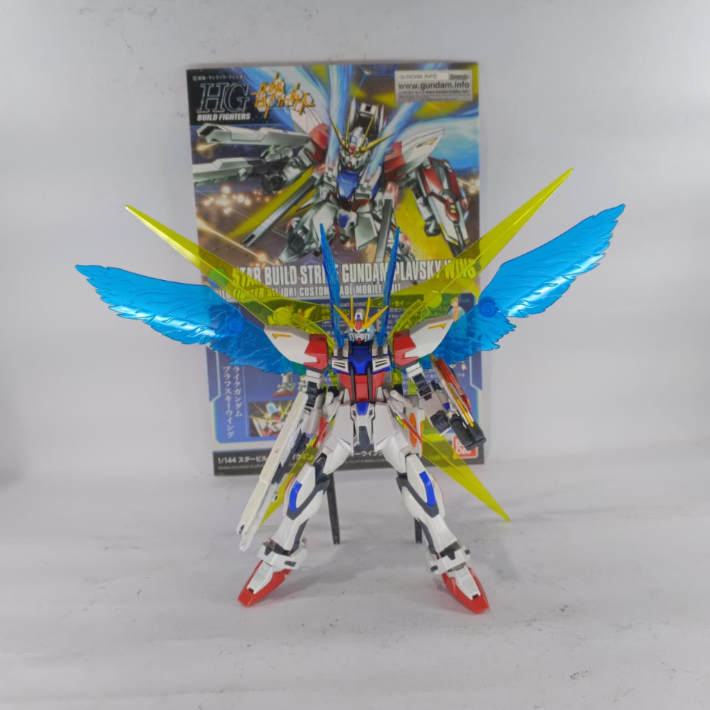 Bandai HGBF Star Build Strike Gundam + Effect Plavsky Gate / Model Kit Gundam HG 1/144 2nd Sudah Rak