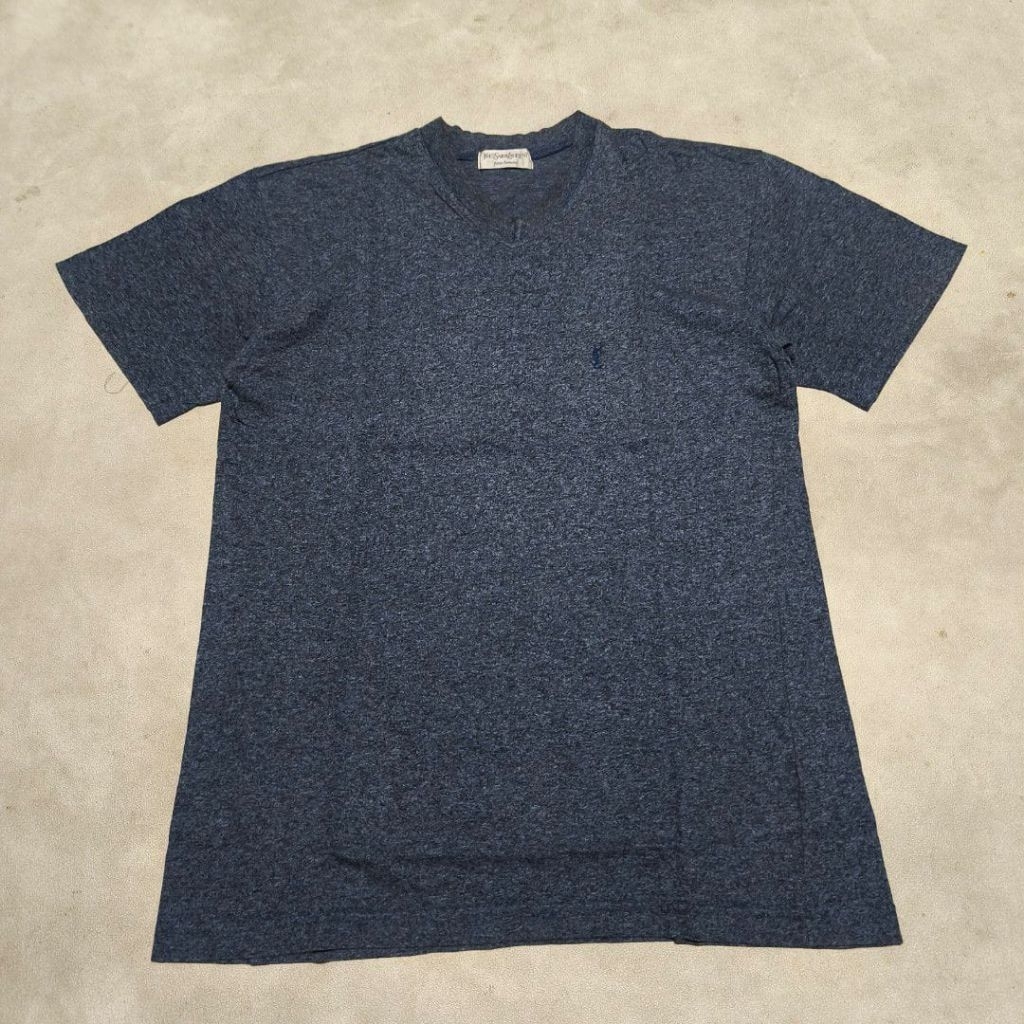 Baju kaos pria ysl biru