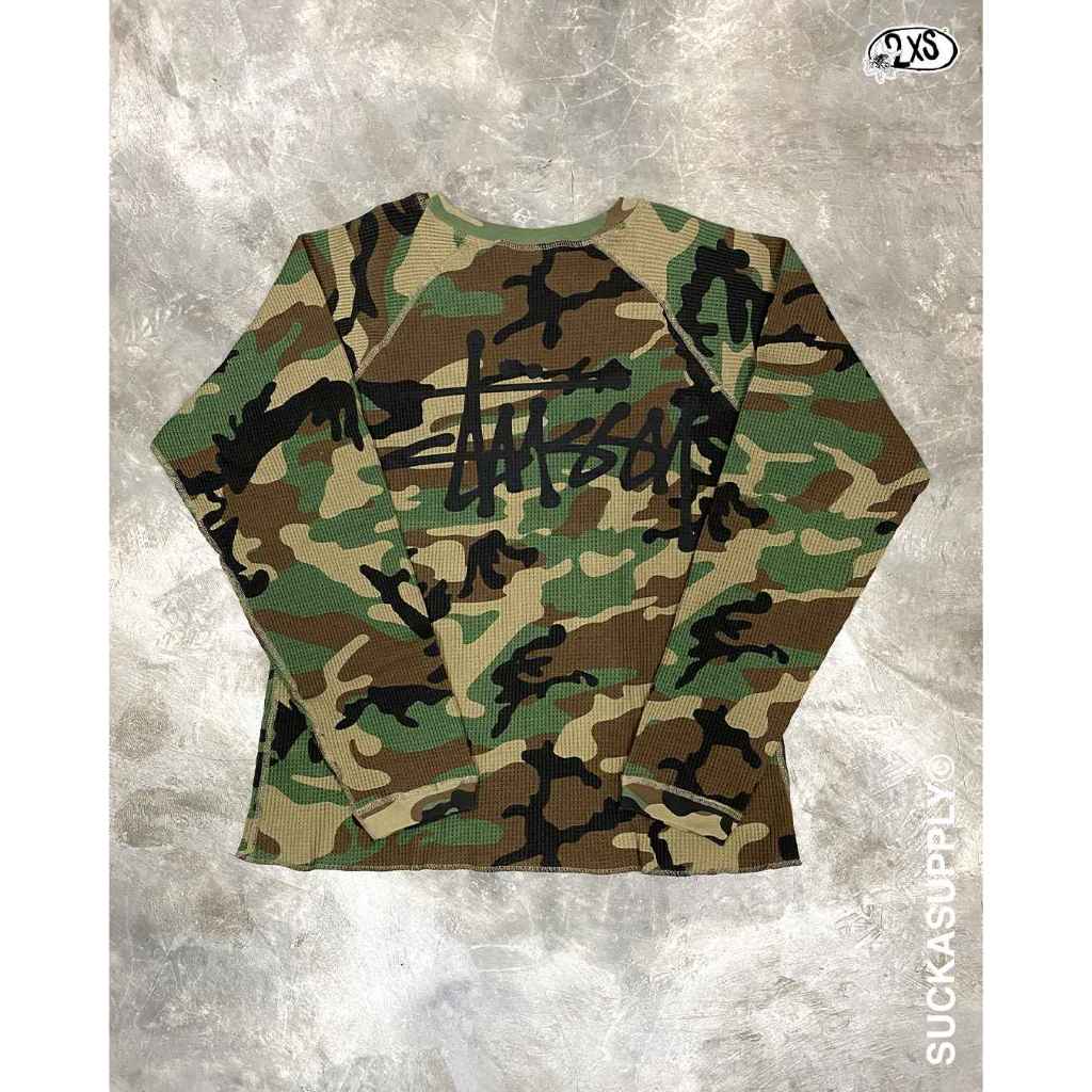 STUSSY THERMAL LONGSLEEVE - CAMO