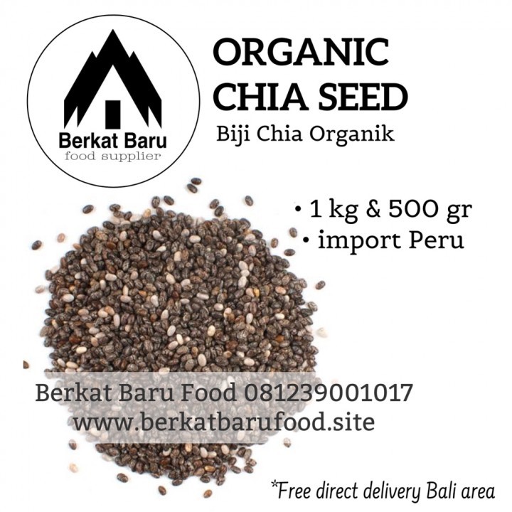 Black Chia Seed 1 kg  / Chia Seed / Biji Chia Organik