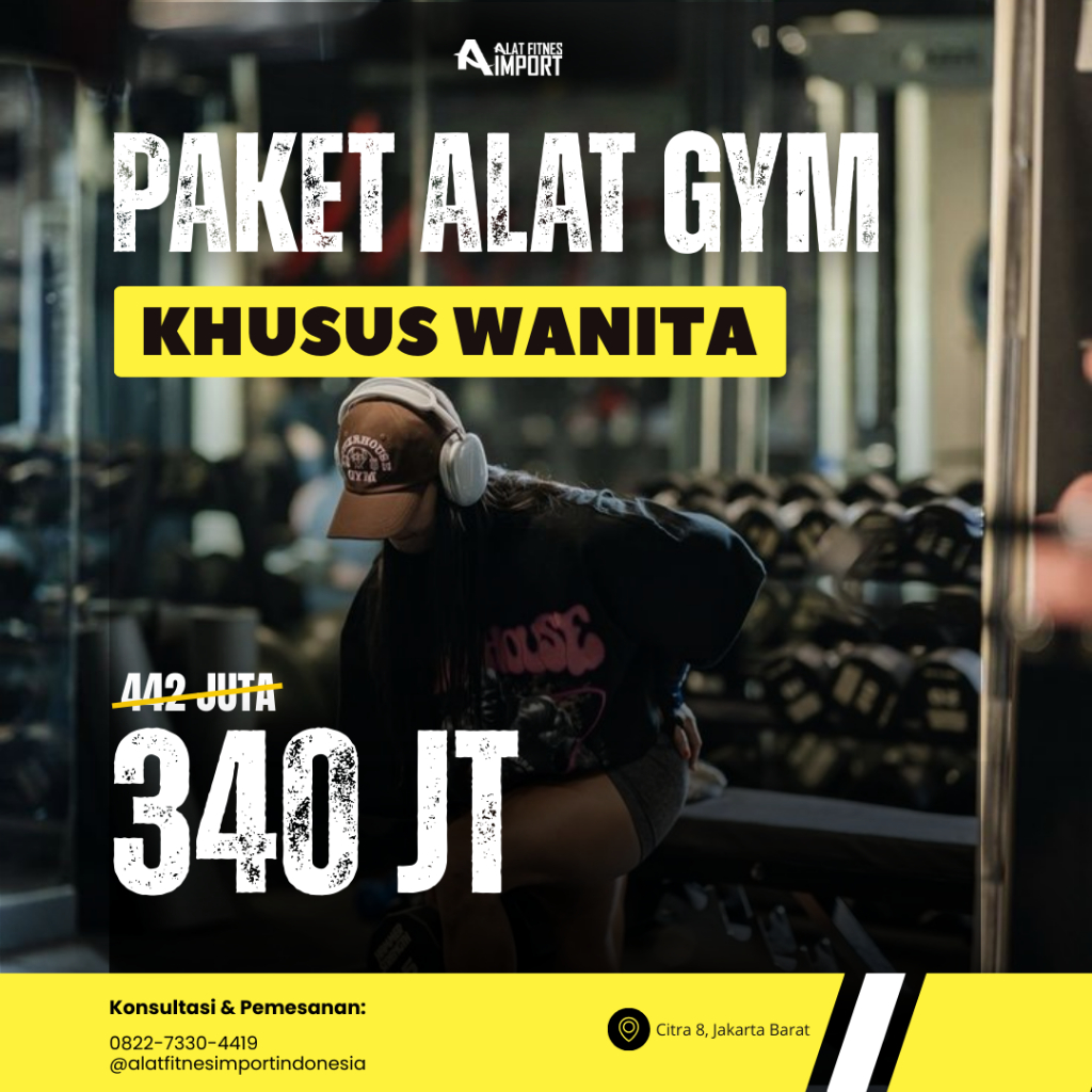 Paket Alat Gym Khusus Wanita Full Set Women Gym Equipment Functional Trainer  Fitness 340 Juta