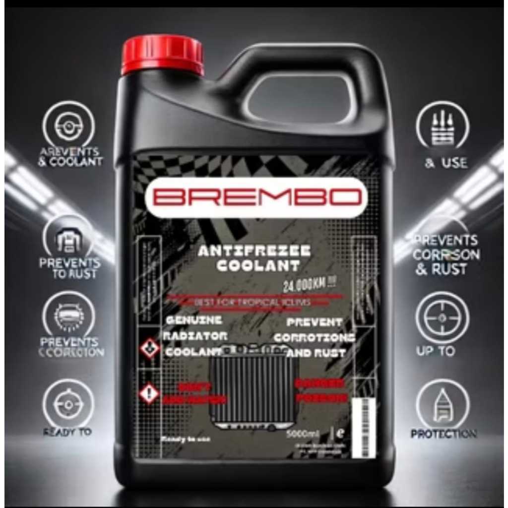 BREMBO Air Radiator COOLANT 1L 5L | Coolant Anti Karat Motor & Mobil Brembo