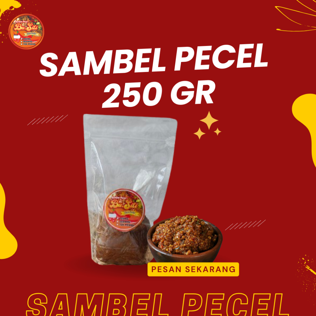 [COD] - SAMBEL PECEL KHAS KEDIRI / BUMBU PECEL [250GRAM] - "TJAP BU SITI KEDIRI"