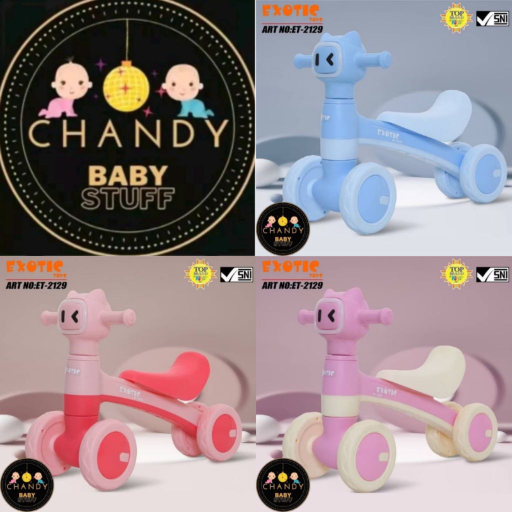 SEPEDA BALANCE BIKE TERBARU EXOTIC ET 2129 / ET 2005 / ET 2003/ ET 3109 / ET 3107/ ET 2152/SHP 793  