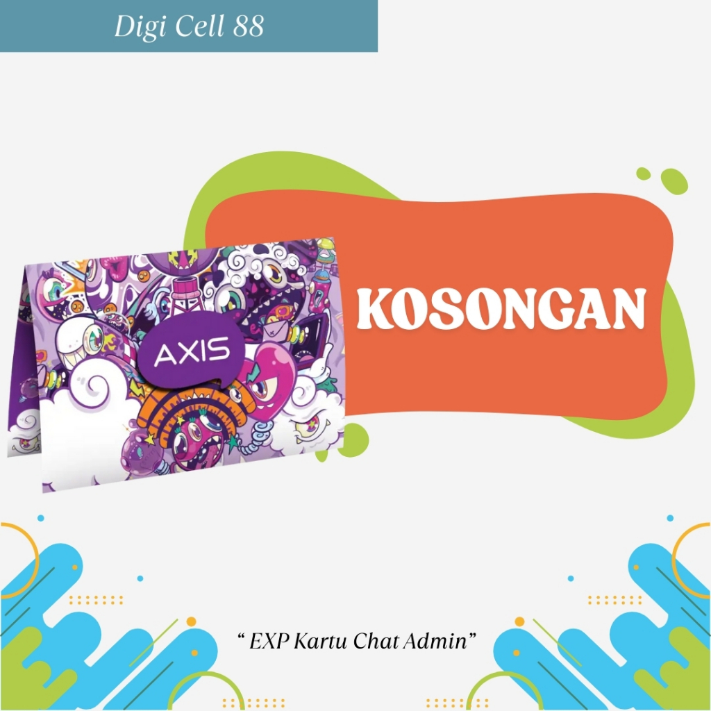 Kartu SP Perdana AXIS KOSONGAN 0.K Segel | EXP Panjang- DigiCell88