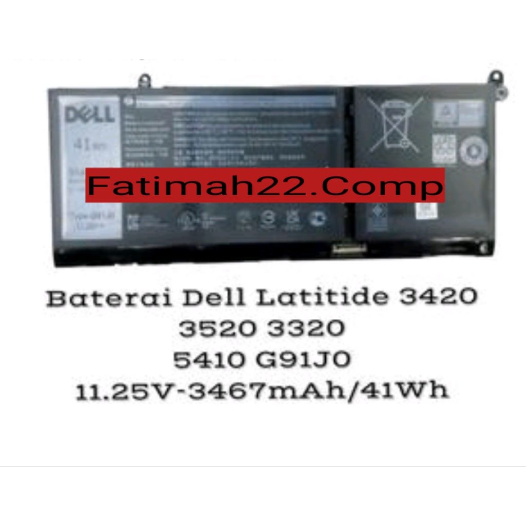 baterai battery batre Dell G91J0 0G91J0 6TW9W MGCM5 PG8YJ 927N5 FH3K23511 3525 14 5410  3510 3520 33