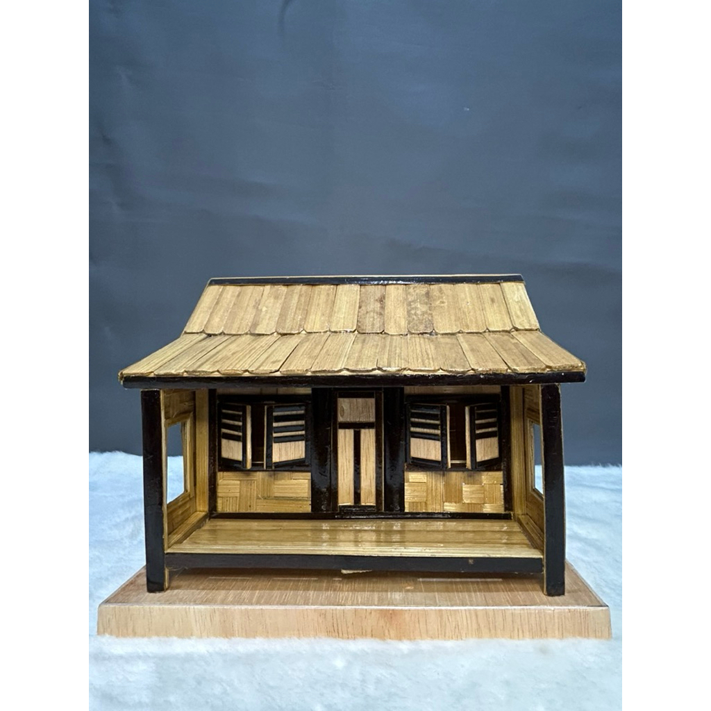 Miniatur Rumah Adat Sulah nyanda Banten Khas Suku Baduy - Rumah Adat Sunda Dari bambu