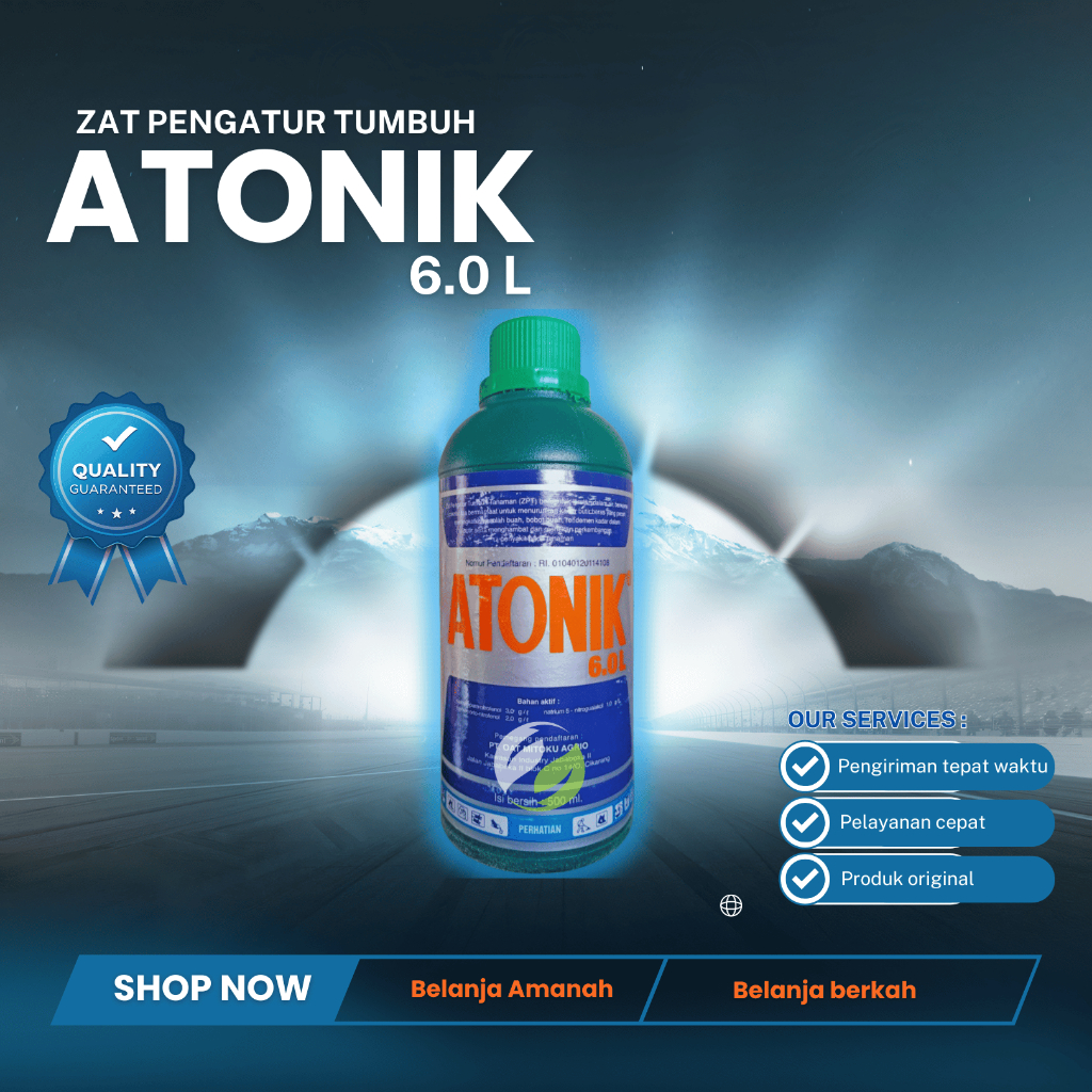 Pupuk daun Atonik untuk memacu pertumbuhan awal tanaman