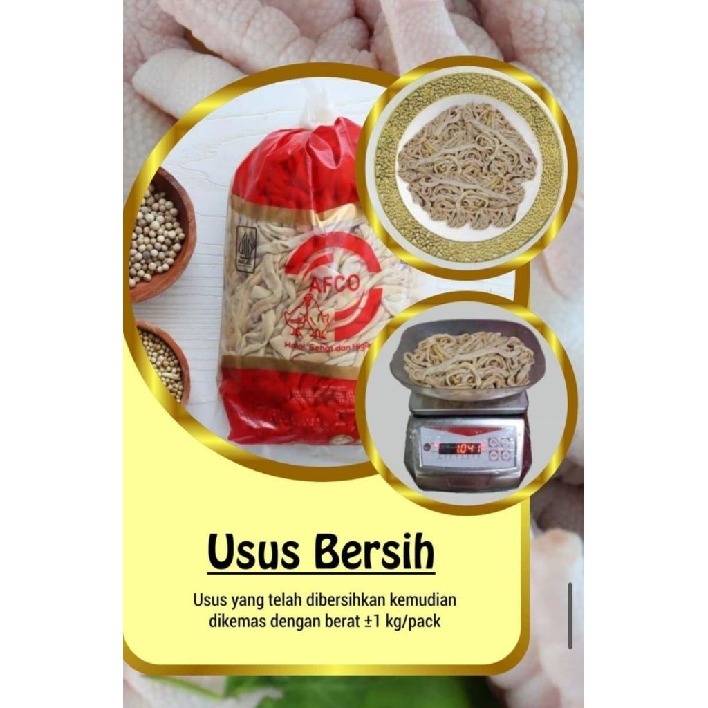 USUS AYAM BERSIH MENTAH 1KG FROZEN
