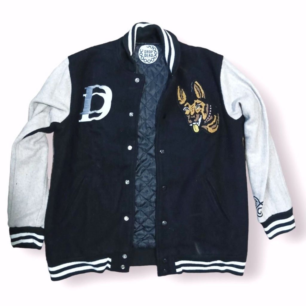 DROP DEAD WOOL VARSITY JACKET | JAKET | BGT