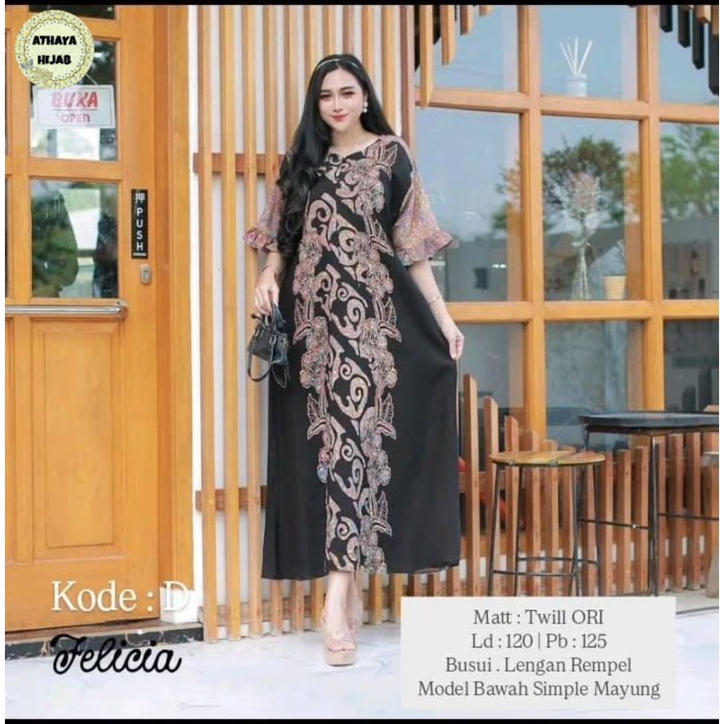 Felicia Daster Maxy Gamis Dress by Athaya