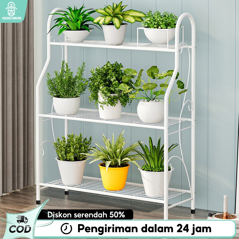 Rak Bunga Susun Rak Minimalis Aesthetic Rak Bunga Besi Rak Bunga Portable Rak Minimalis