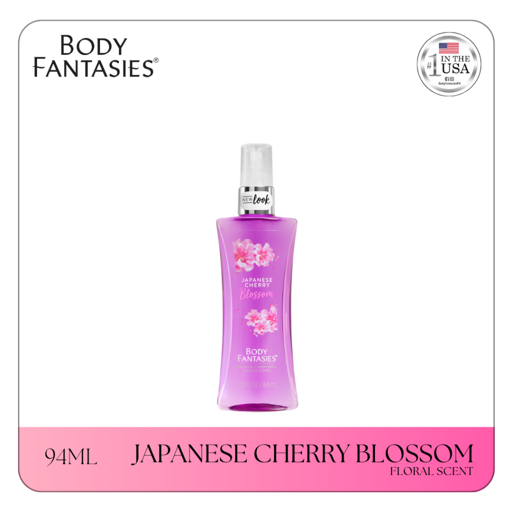 BODY FANTASIES PARFUME SIGNATURE VANILLA/PINK SWEET PEA/JAPANESE CHERRY BLOSSOM/CUCUMBER MELON/SWEET