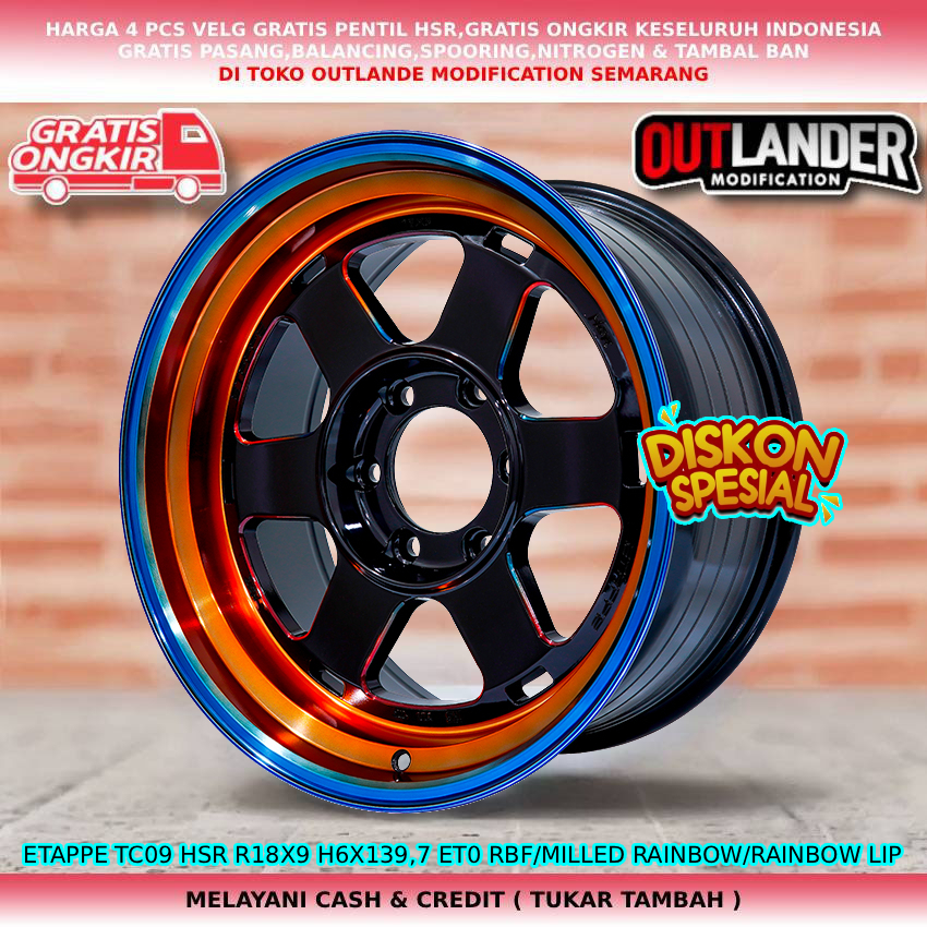 Velg ring18 velg mobil Pregio| Travello| BT50| L200| Pajero| Strada| dll velg Hsr etappe R18