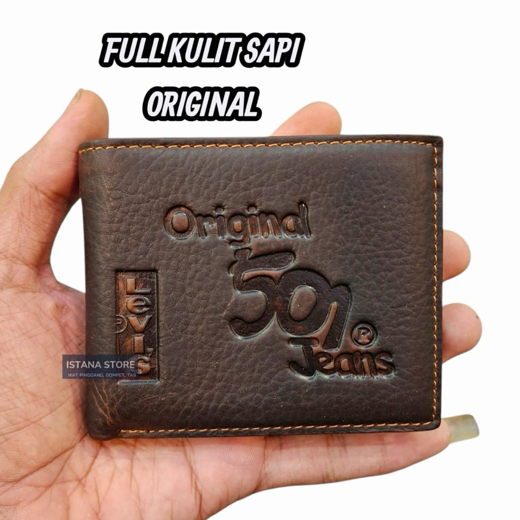Dompet Pria bahan kulit domba asli garut original