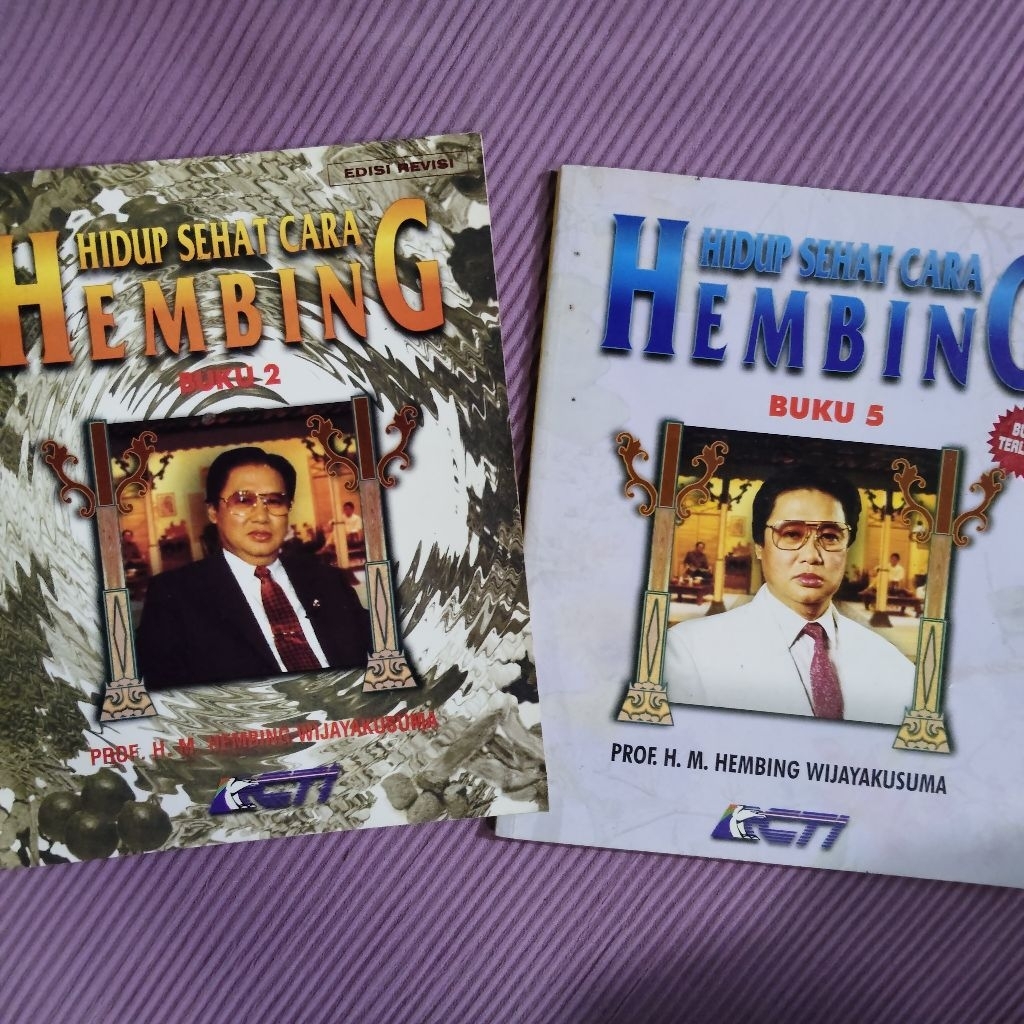 Buku Langka Original • Tanaman Berkhasiat Obat Asli Indonesia & Hidup Sehat Cara Hembing / H.M HEMBI