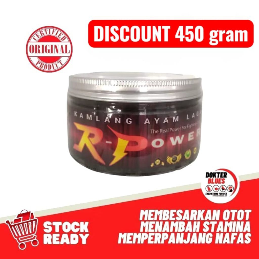 KAMLANG R POWER 450 GRAM - jamu spesial ayam petarung ayam laga
