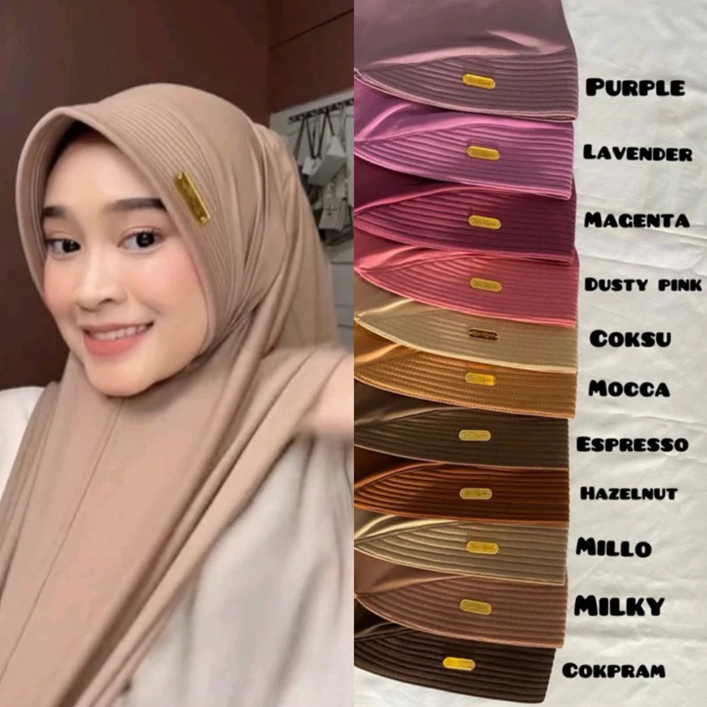 Premium Bergo Hamidah size L Akrilik dari Berlian Hijab – Tampil Memukau