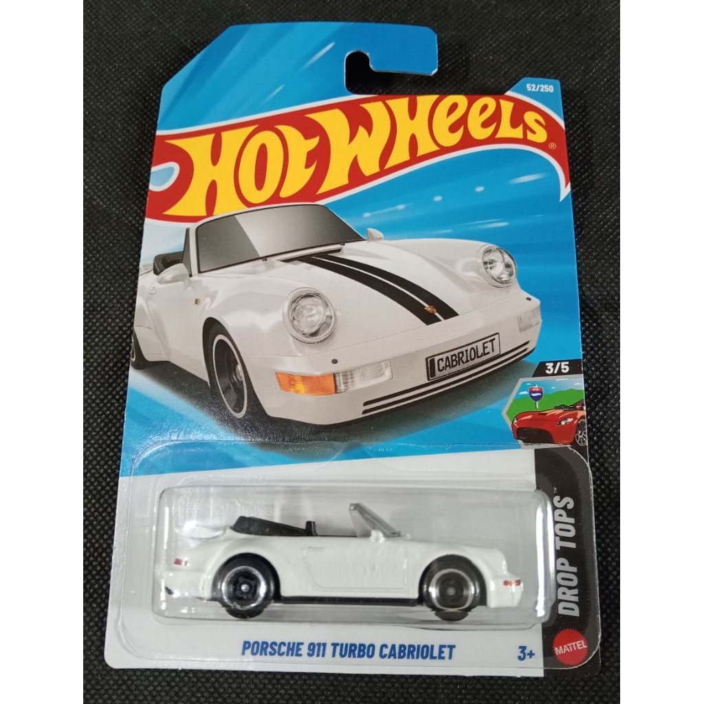 HOT WHEELS PORSCHE 911 TURBO CABRIOLET PUTIH