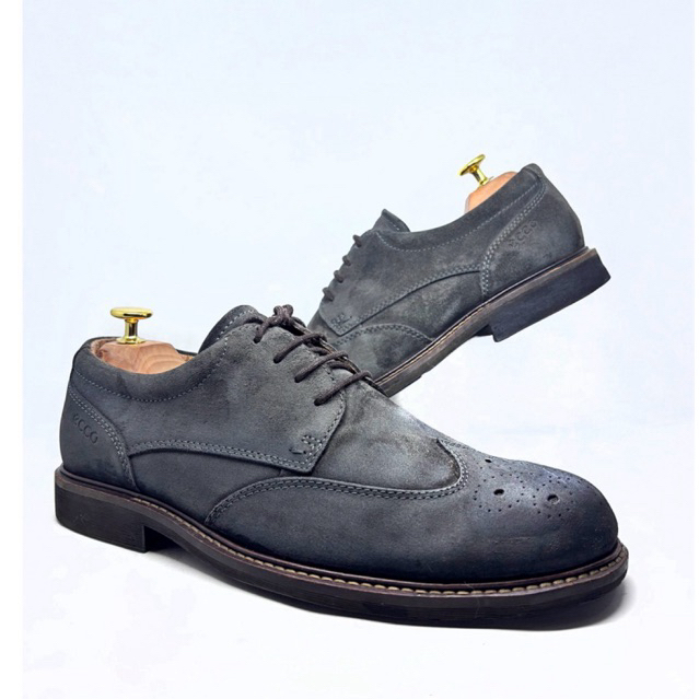 ECCO Sepatu Brogue Wingtip Dress Shoes Size 41