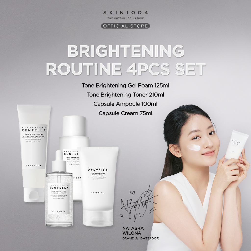 SKIN1004 Brightening Routine 4pcs Set (Tone Brightening Capsule Ampoule 100ml + Boosting Toner 210ml