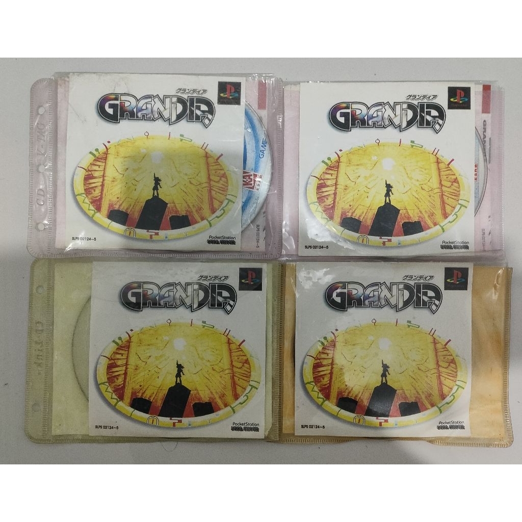 Kaset PS 1 (Playstation 1) Judul "Grandia" , Copy Pabrik Kondisi Baru Stock Lama ( New Old Stock ) ,