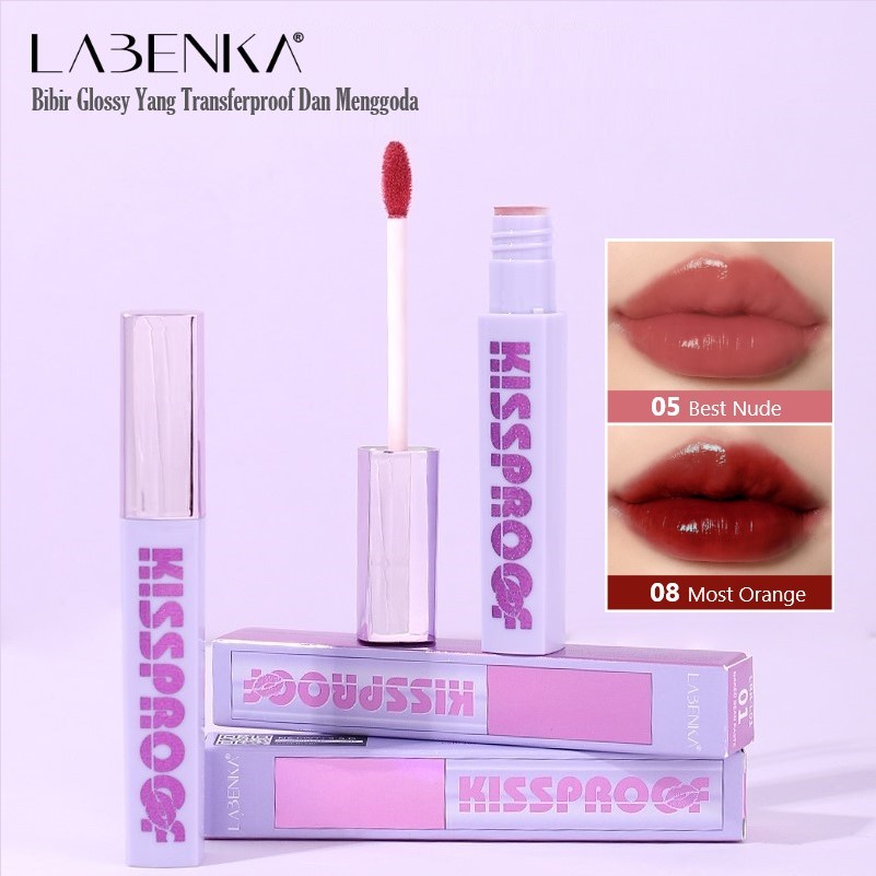 Kissproof-Transferproof Glossy Lipgloss LBK-L01