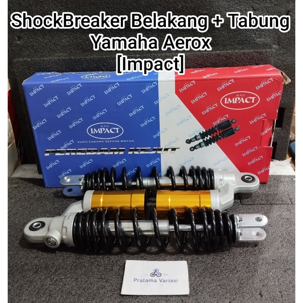 [Impact] Shock Breaker Tabung Standar Belakang - Yamaha Aerox 155 Old - New (B65) (320 mm)