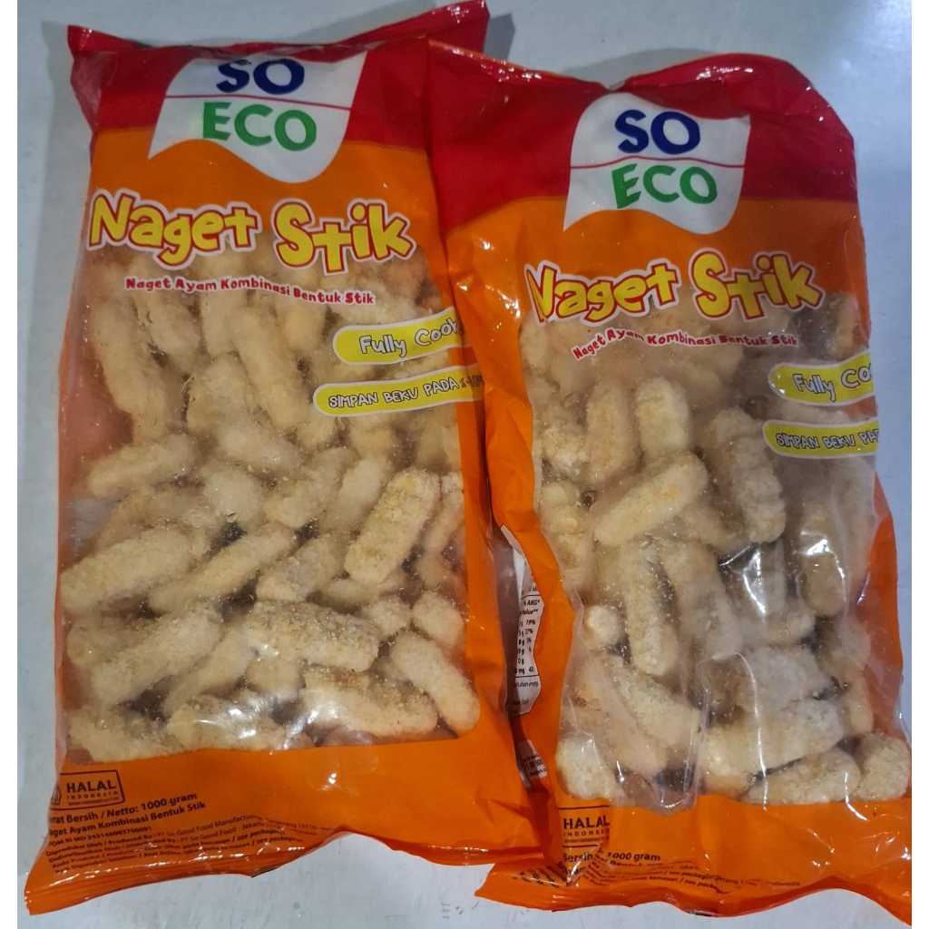 So Eco Nugget Stick 1kg - Nugget Ayam Stik Ekonomis (Murah & Isi Banyak)