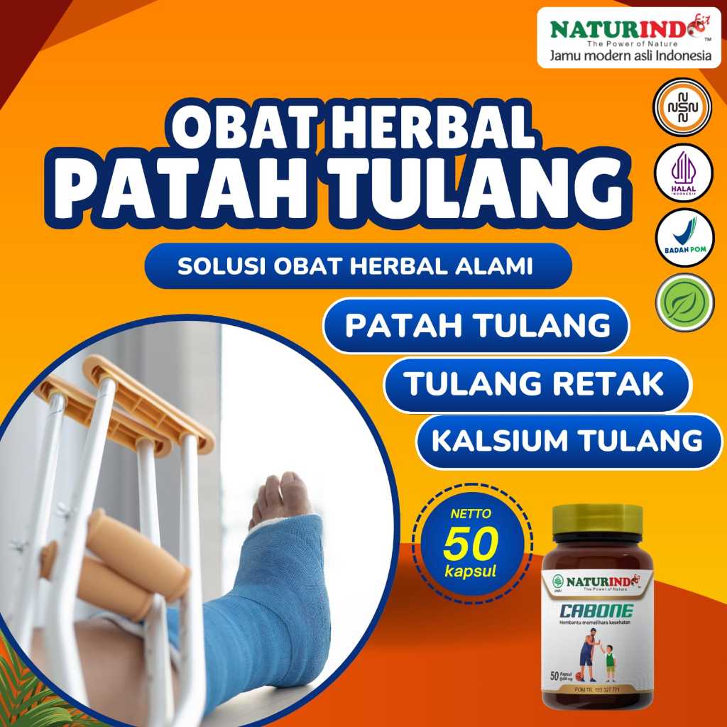 Obat Patah Tulang Dan Retak Penyambung Tulang Nutrisi Tulang Herbal CABONE NATURINDO