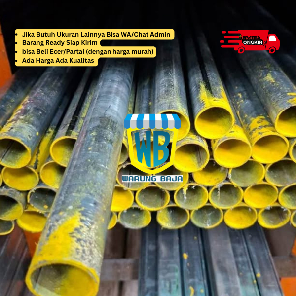 Besi Pipa Galvanis 5 " - pipa galvanis 5 inch - besi - warungbaja - Pipa Galvanis lima inch - pipa b