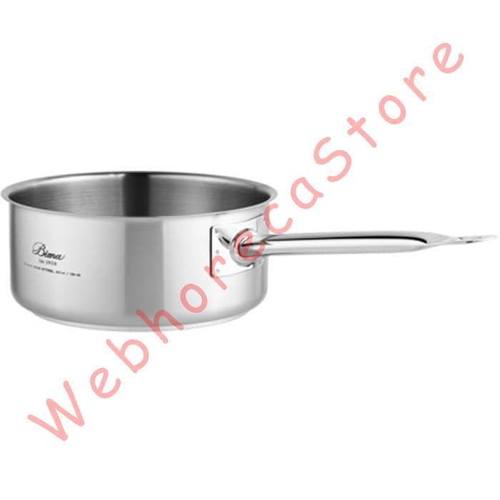 Bima Chefs Shallow Sauce Pan 2.8Lt S/S AISI 304 20x9cm