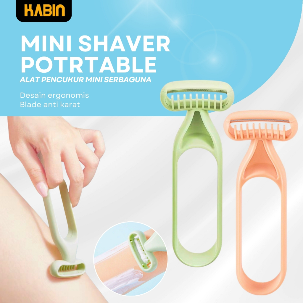 Alat Cukur Bulu Kaki Mini Shaver Portable Alat Cukur Bulu Kaki Tangan dan Ketiak Serbaguna