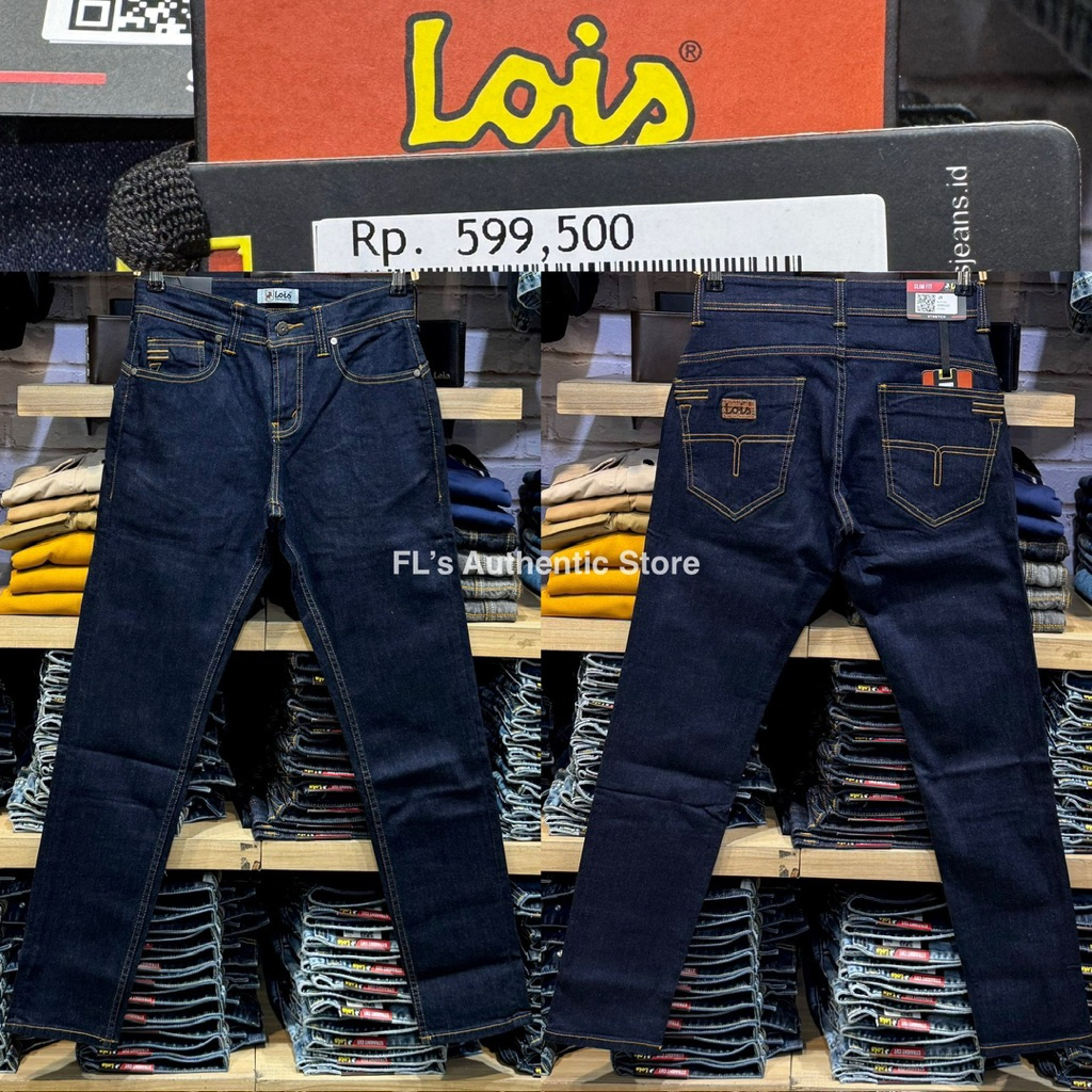 Celana panjang Lois Original biru dongker garment