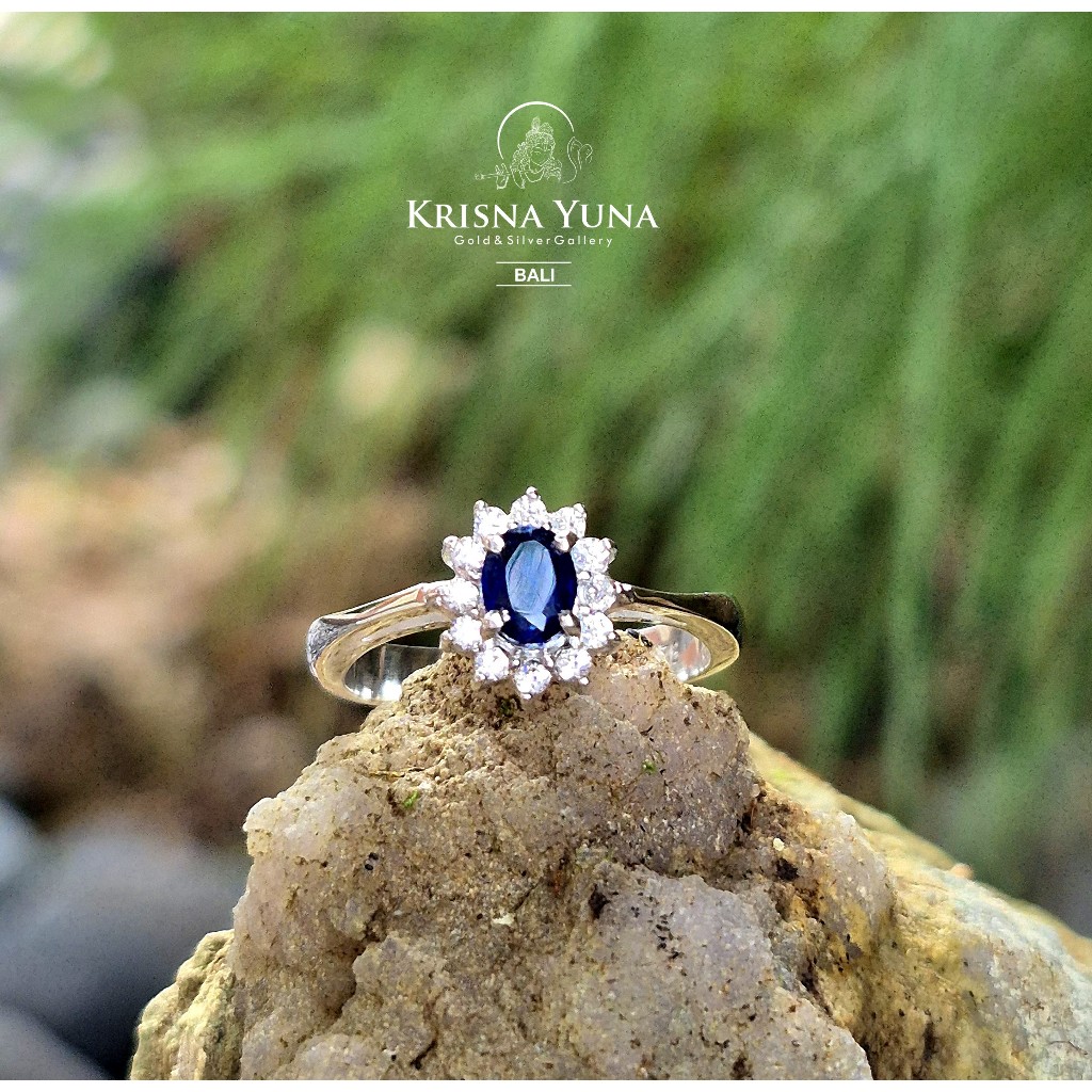 Natural African Blue Sapphire Ring