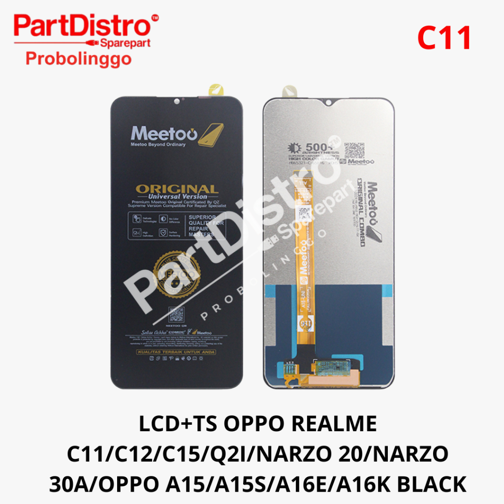 LCD TS FULLSET OPPO C11/C12/C15/Q2I/NARZO 20/NARZO 30A/A15/A15S/A16E/A16K BLACK ORG