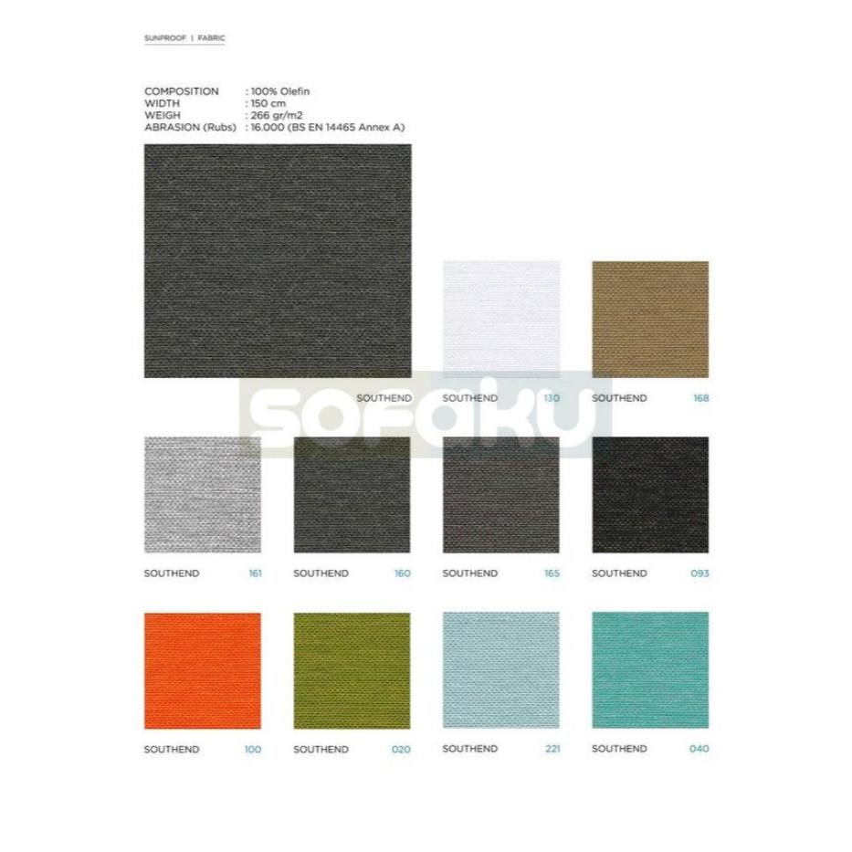 ATEJA SOUTHEND SUNPROOF - Kain Bahan Ateja - Kain Sofa Mebel Furniture - Bahan Sarung Bantal Tebal