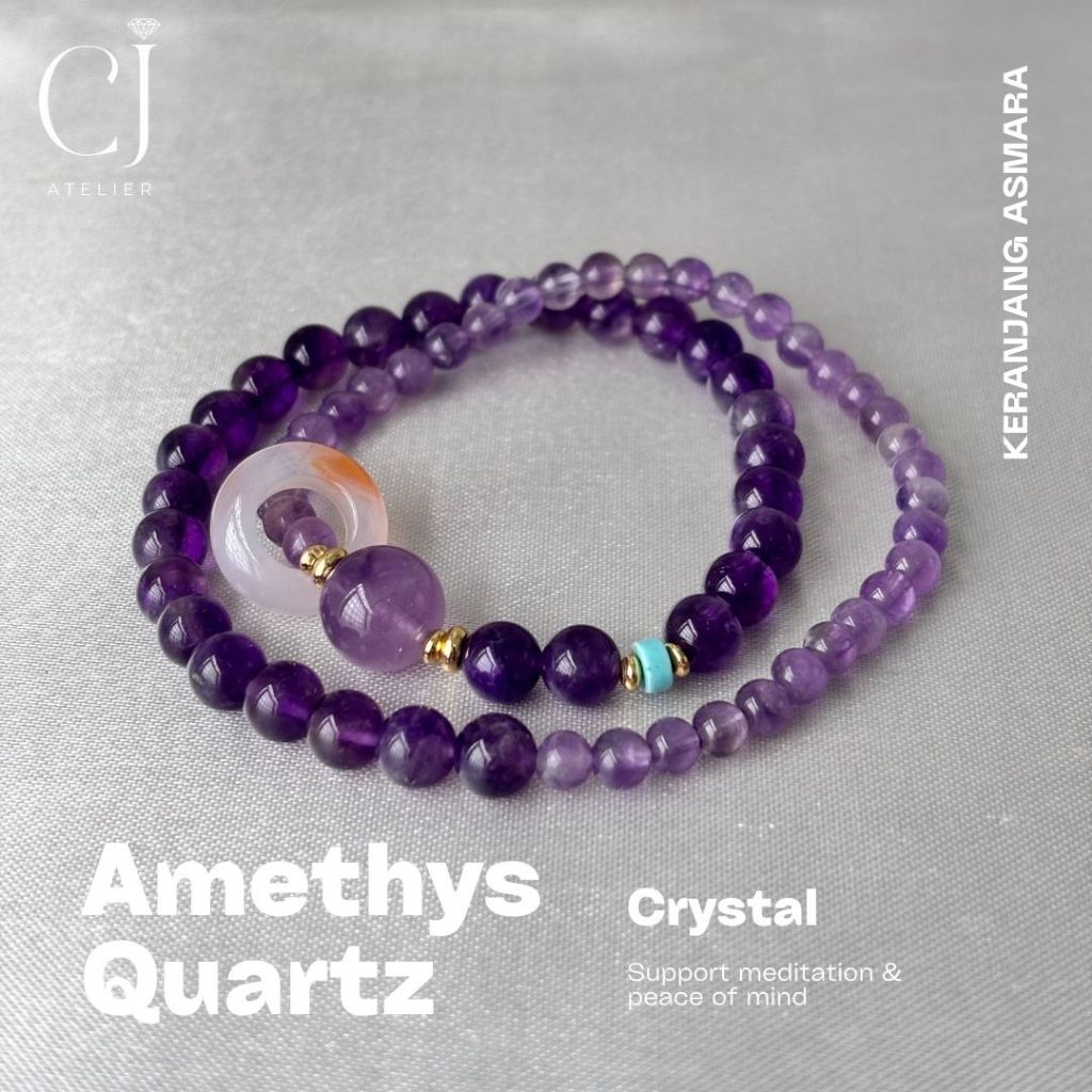 GELANG CRYSTAL KRISTAL NATURAL BATU ASLI