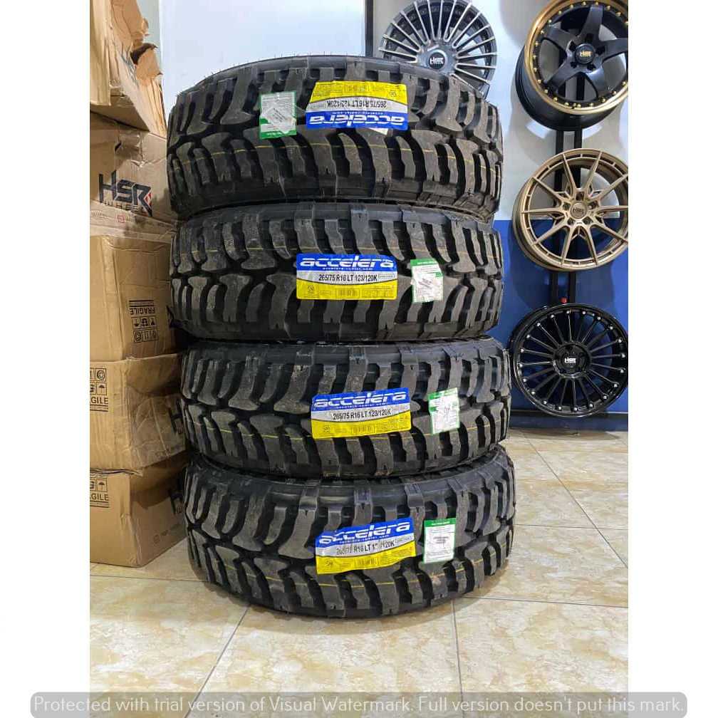 BAN OFFROAD UNTUK MOBIL HILUX TRITON R16 MERK ACCELERA BADAK X-TREME 265 75 R16 BAN PACUL OFFROAD
