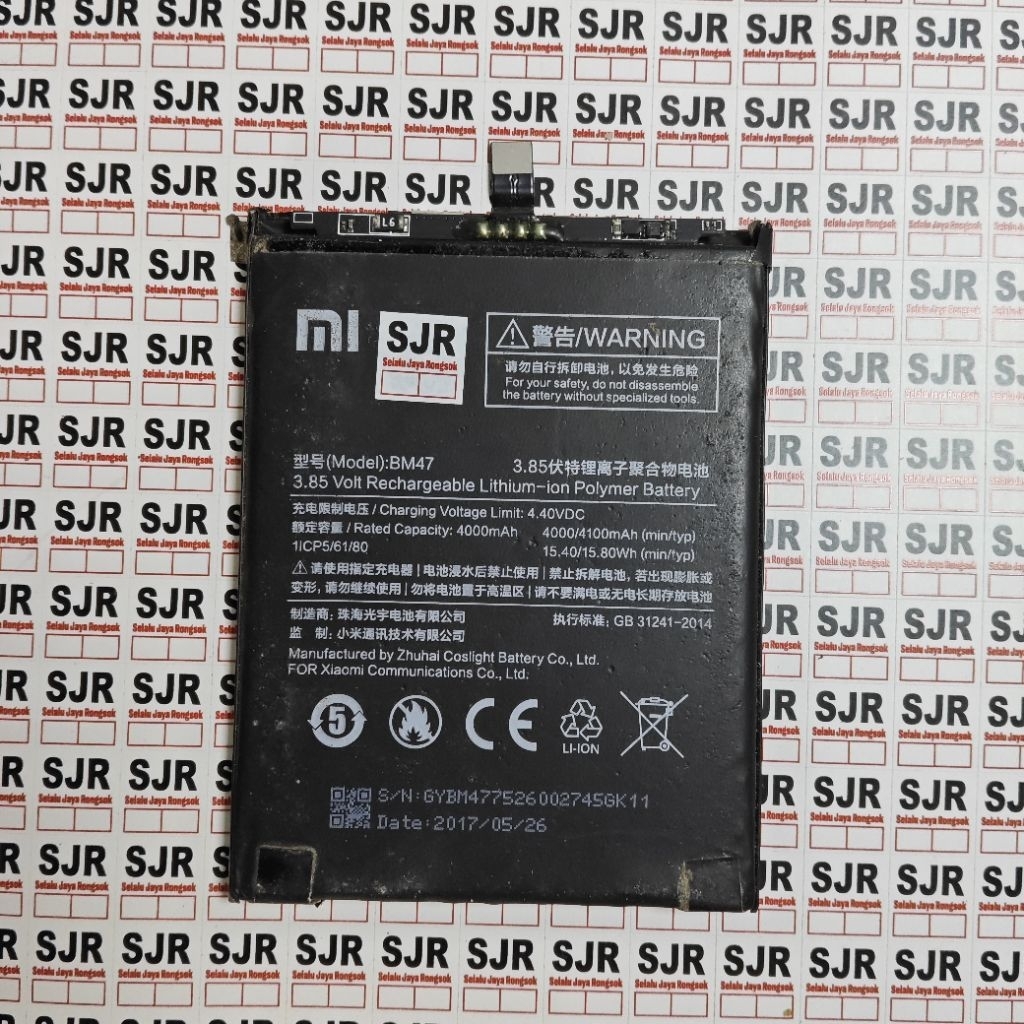 °Baterai Redmi 4x (BM47) Copotan Ori
