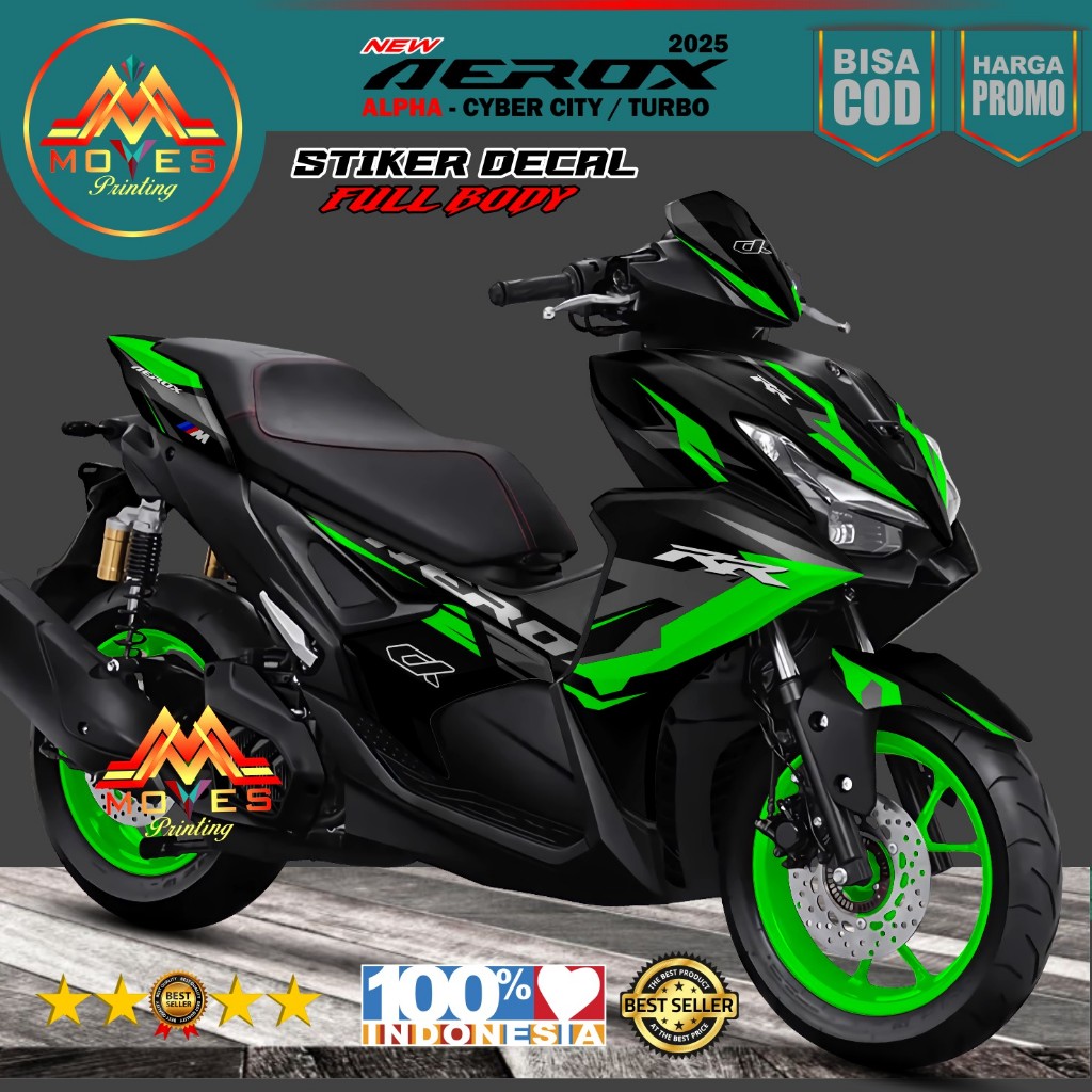 Decal Stiker Aerox Alpha 2025 Full Body desain terbaru stiker yamaha aerox 2025